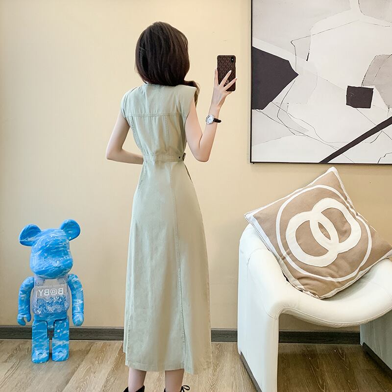 【dress】ノースリーブデニムワンピース G20200