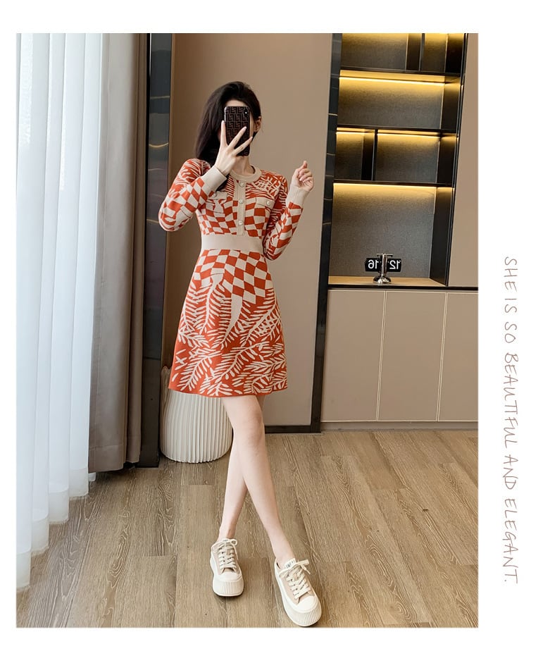 【dress】ニットワンピース　M25520
