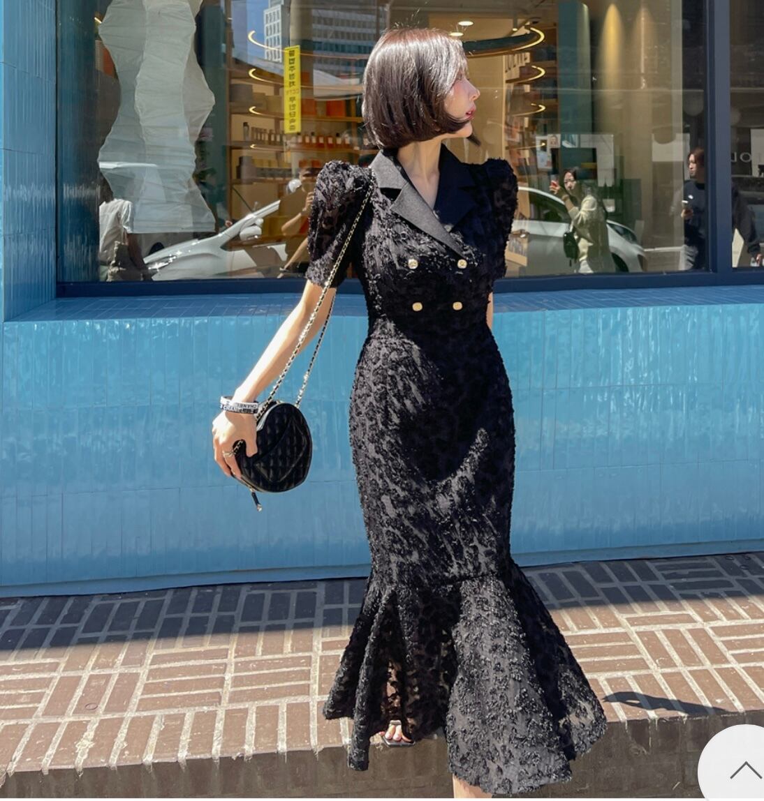 【dress】レースマーメイドワンピース　M29770