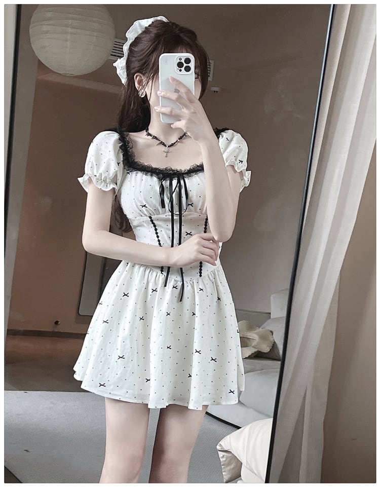 【dress】レースデートワンピース　M25178