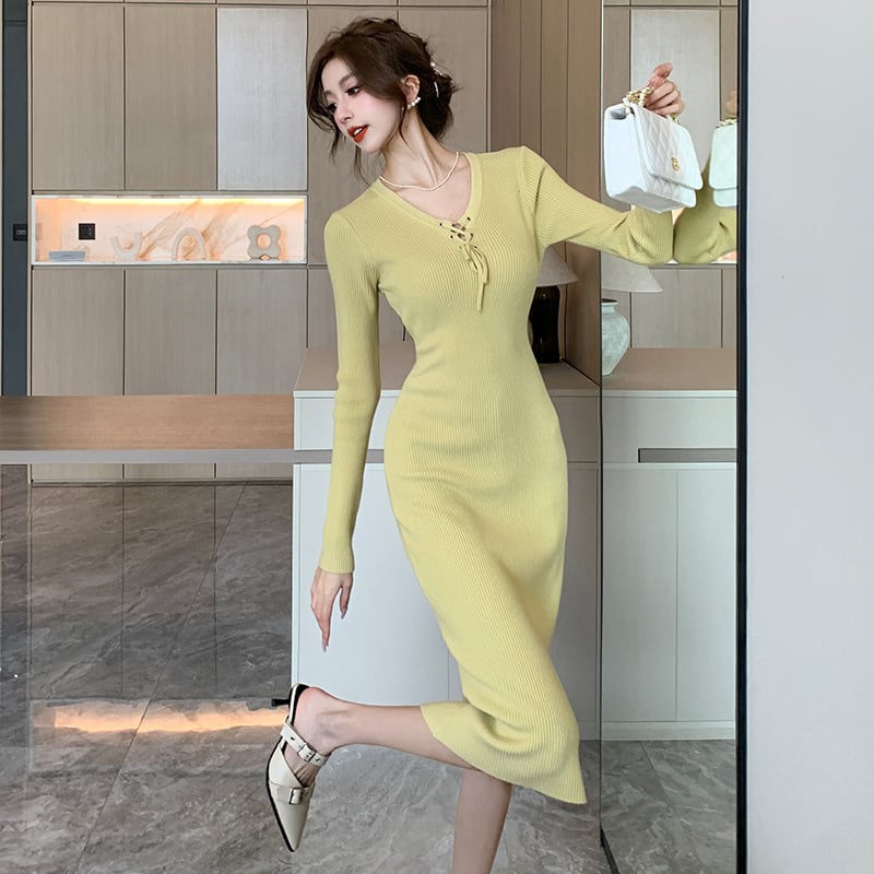 【dress】ニットワンピース　M18562