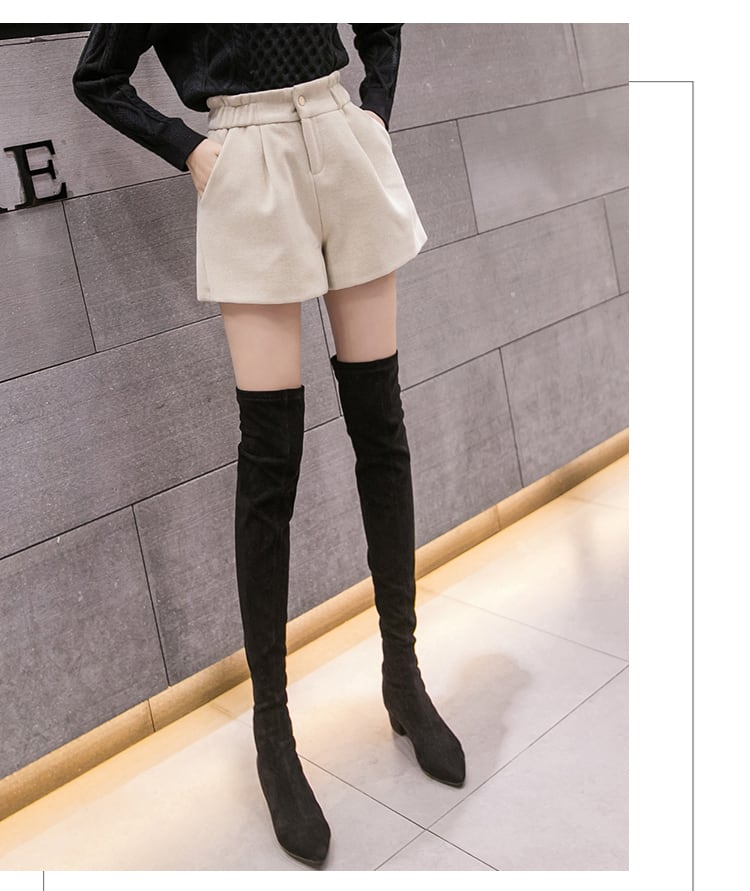 【bottoms】早い者勝ち!気質満点秋冬着痩せルーズオシャレAラインショートパンツ G3541