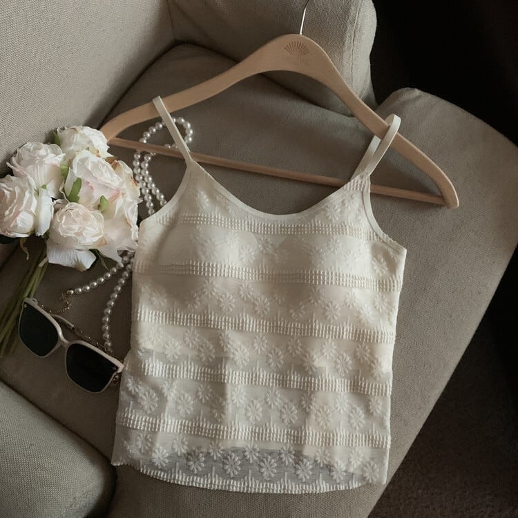 【tops】レースキャミソール　M24382