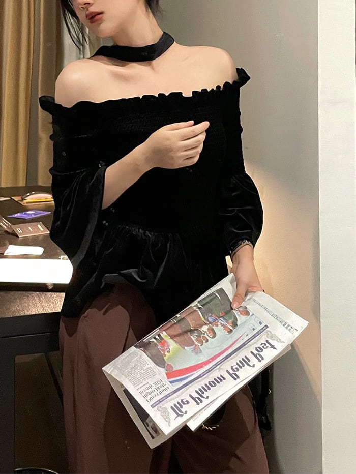 【tops】オフショルダーブラウスG20160