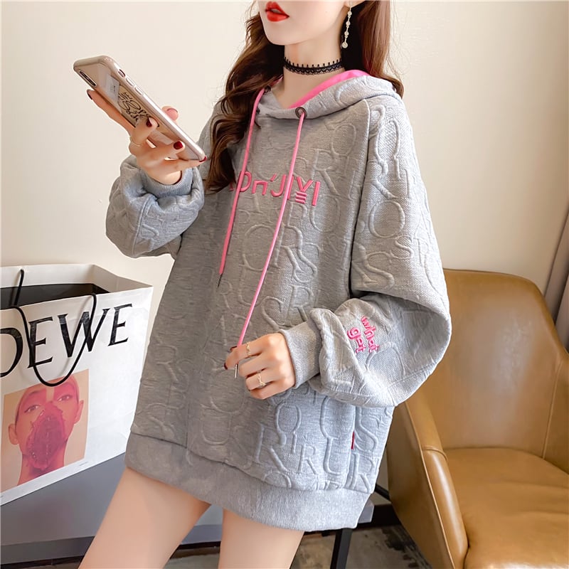 【tops】着回し力抜群!韓国系スウィートデザイン薄手パーカー G1620