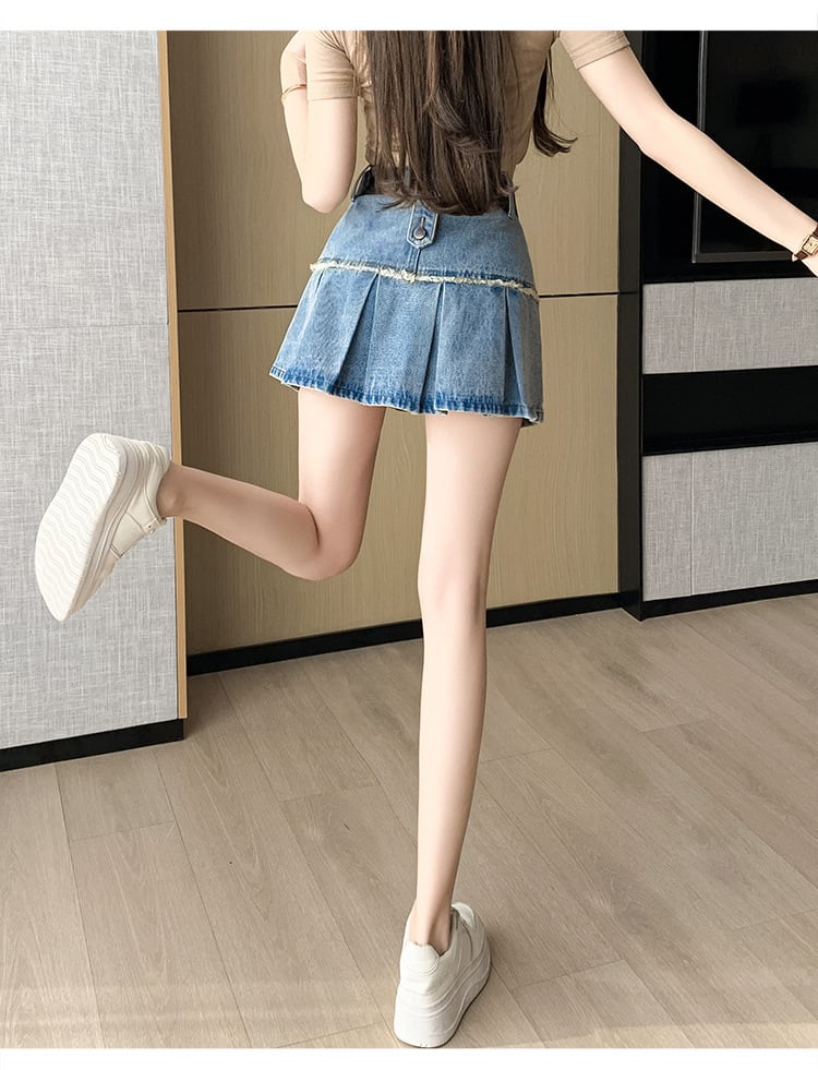 【bottoms】ギャザーデニムスカートG20220