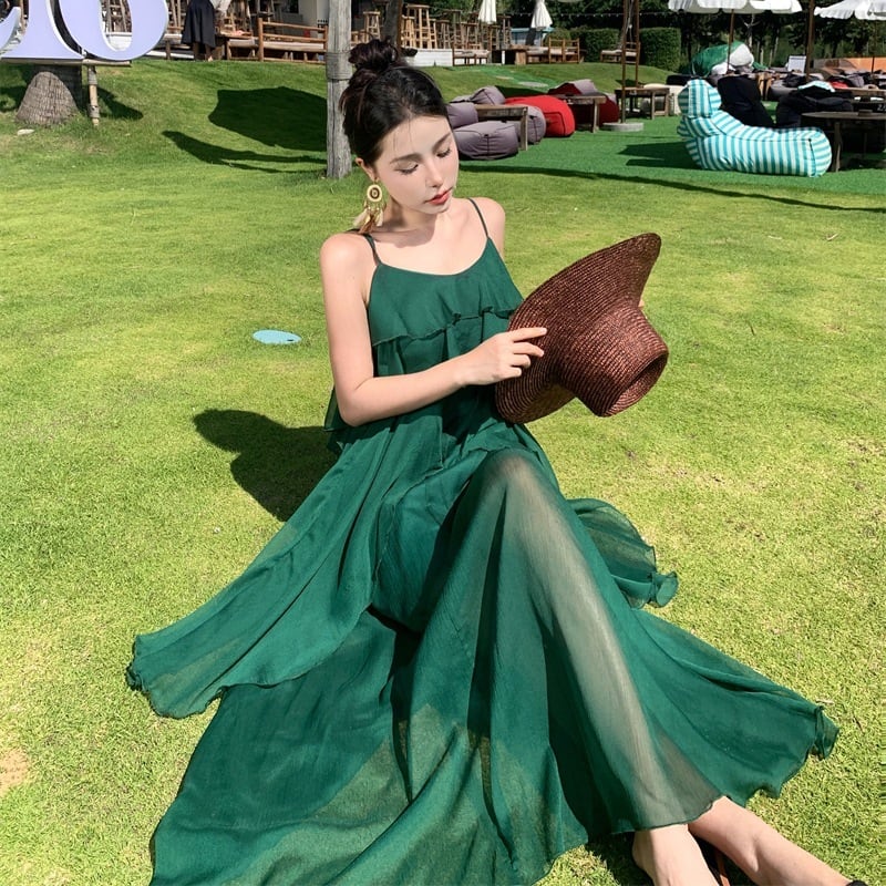 【dress】フリルキャミワンピース　M24979