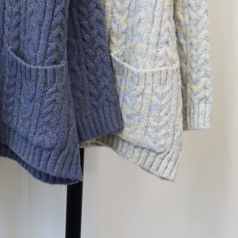 【outer】Vネックニットカーデ　M25702