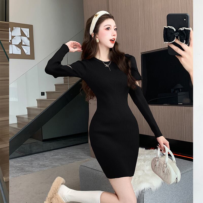 【dress】ニットワンピース　M19011