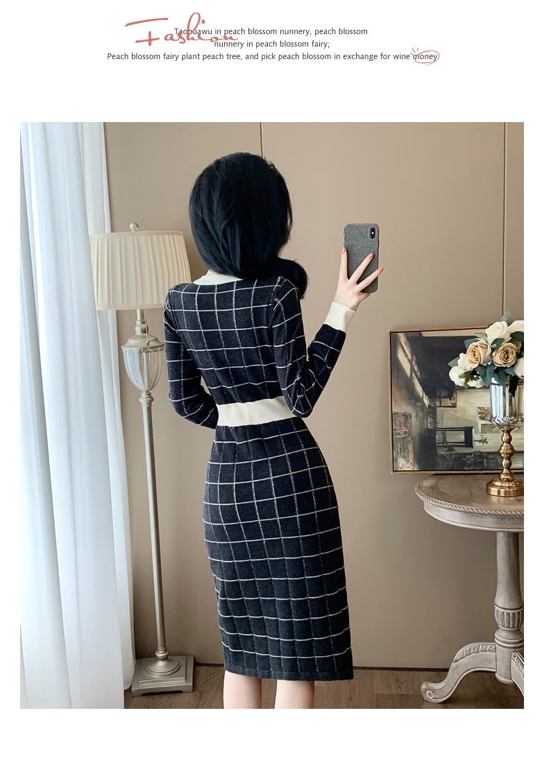 【dress】ニットワンピース　M25380