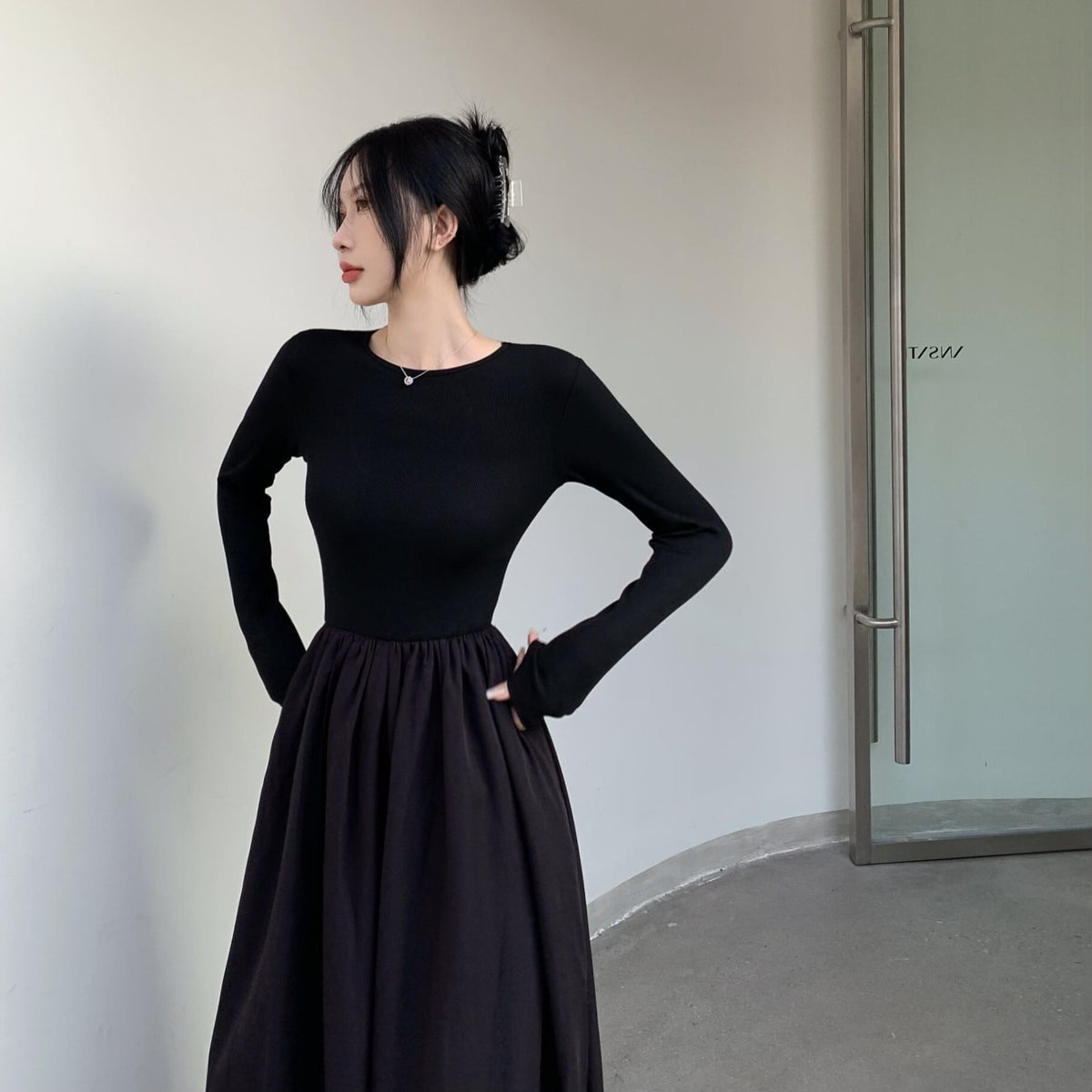 【dress】バックオーポンワンピース　M29711