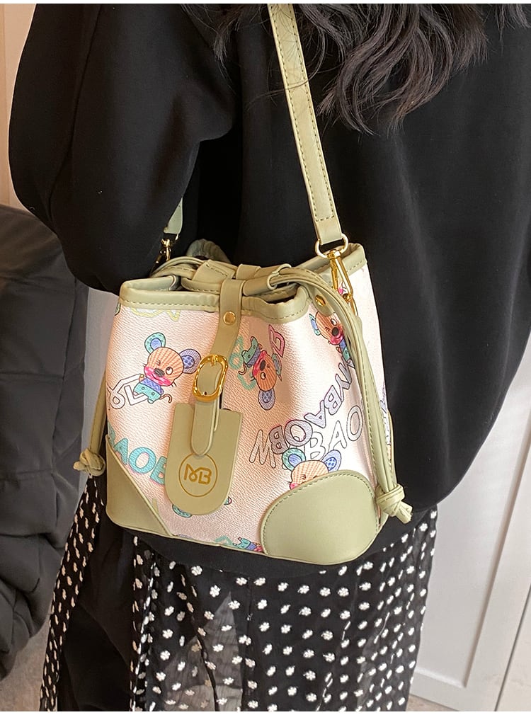 【小物】肩掛け斜め掛けバケツ型バッグG20480