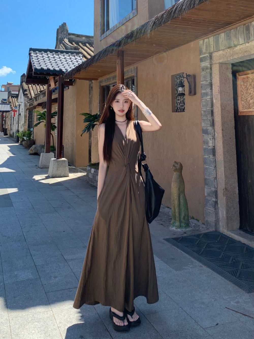 【dress】ロング丈ワンピース　M24826