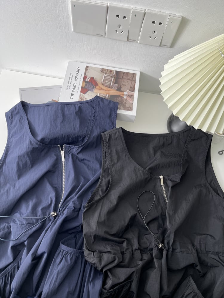 【dress】ノースリーブファスナーワンピース　M29937