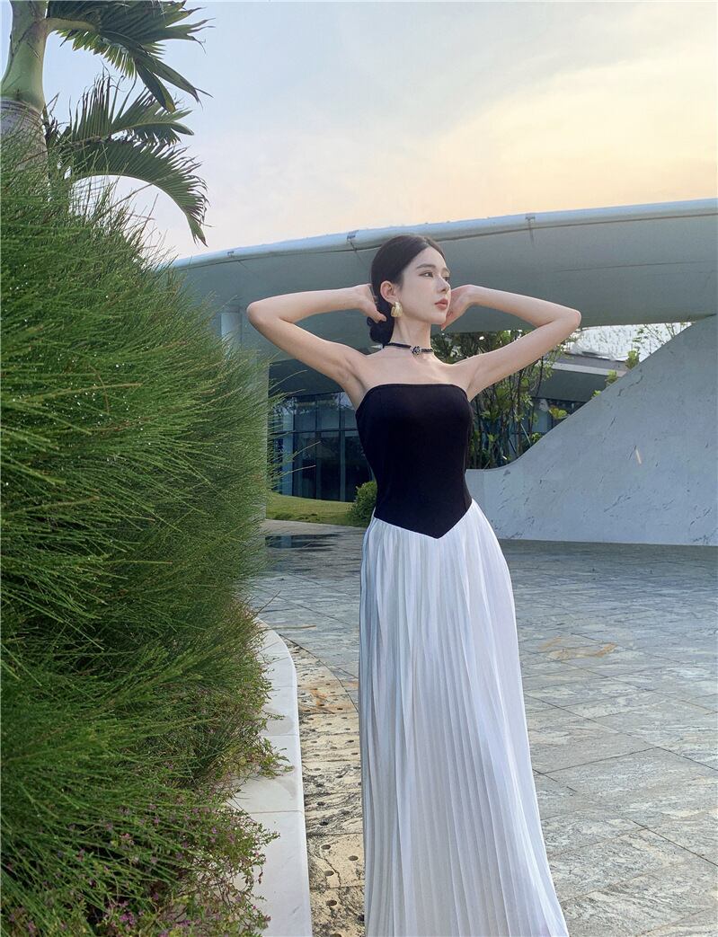 【dress】ギャザーベアトップワンピース G20116