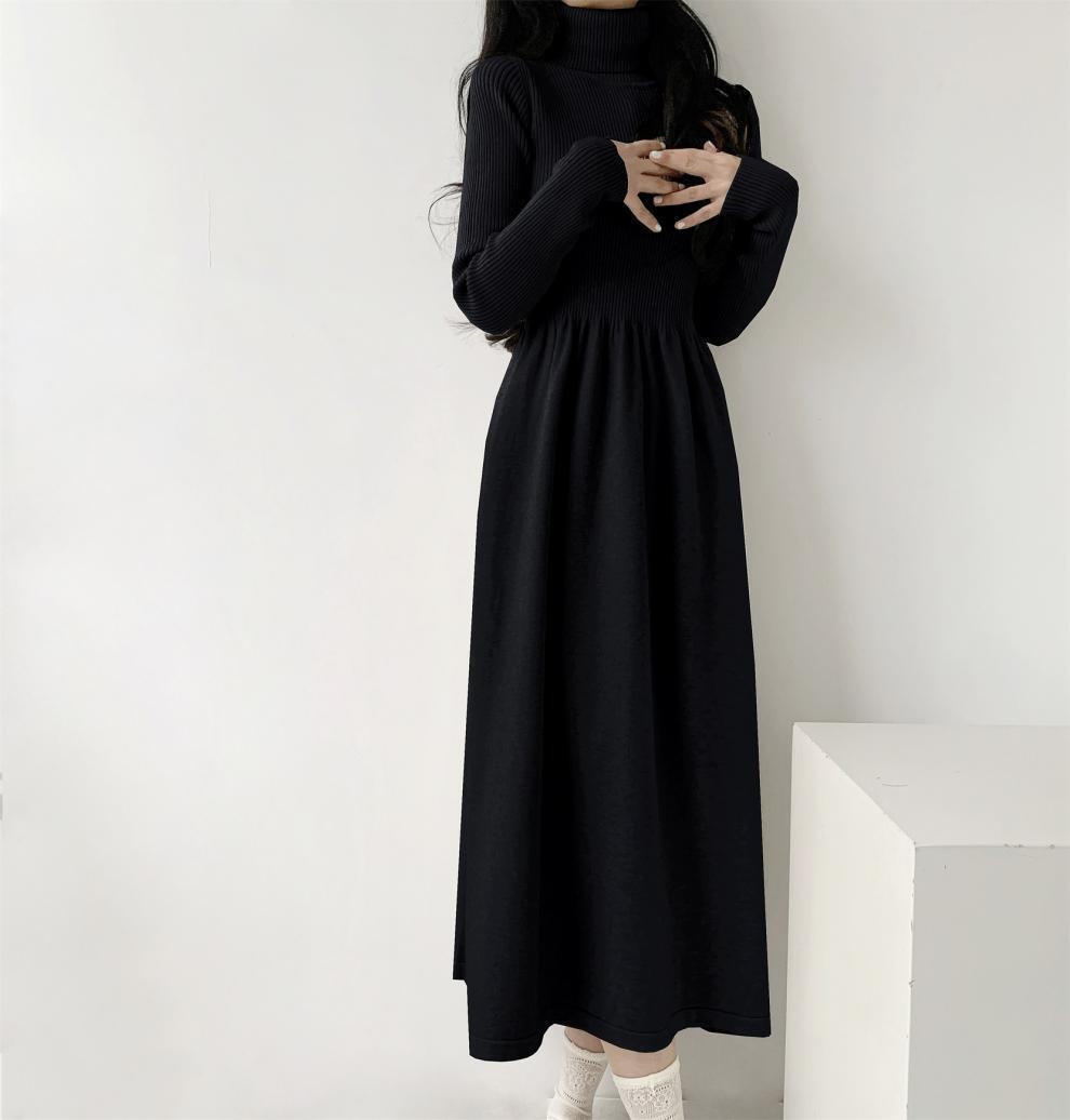 【dress】ハイネックニットワンピース　M28030
