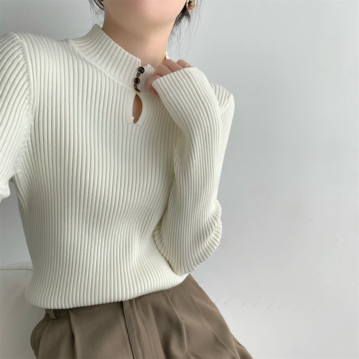 【tops】ニットトップス　M27664