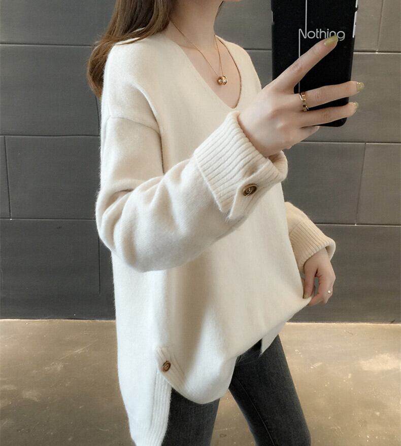 【tops】Vネックニットセーター　M28858
