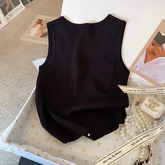 【tops】2色ニットキャミソール F7572