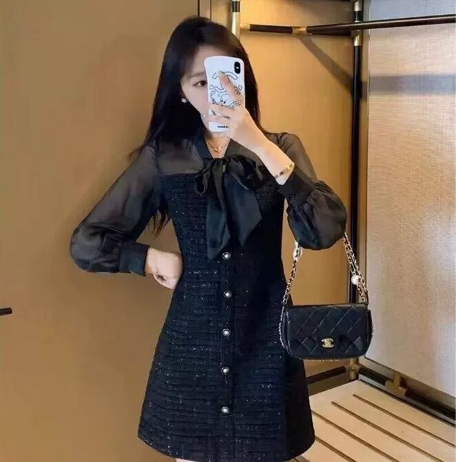 【dress】高級感リボンワンピース G19495