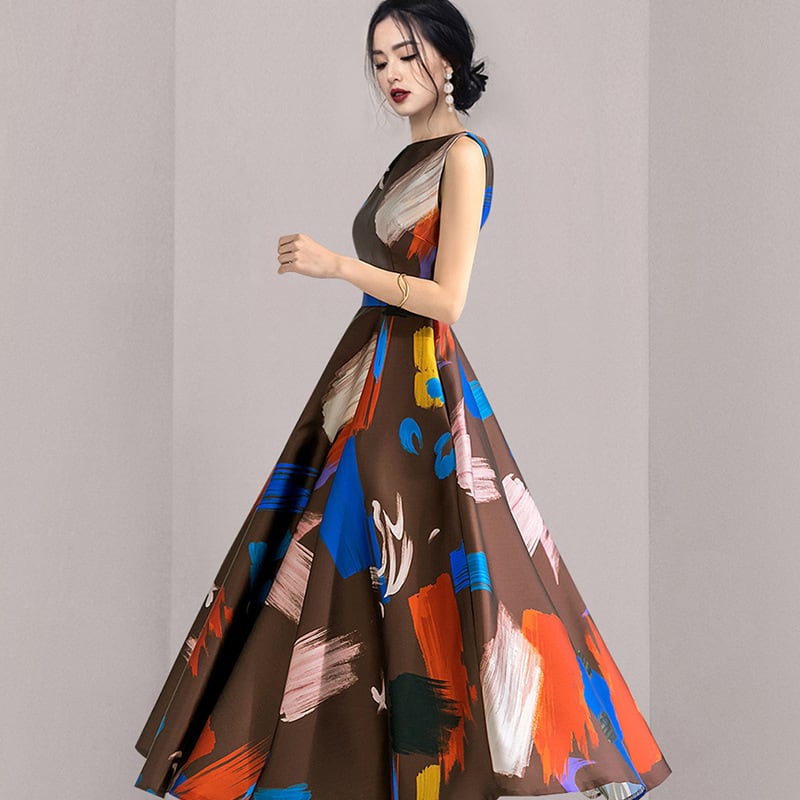 【dress】プリントワンピース　M24592