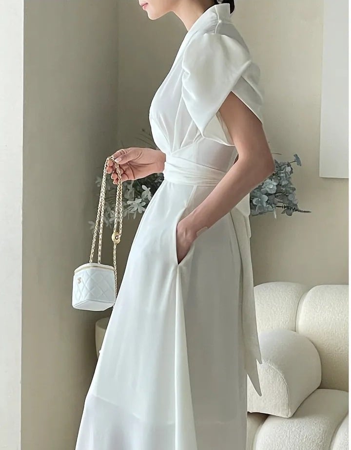 【dress】Vネックデートワンピース　M24904