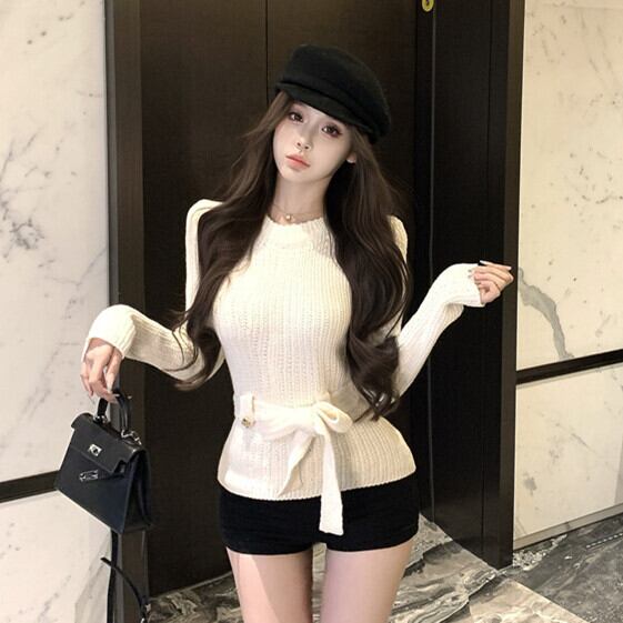 【tops】ニットトップス　M28543