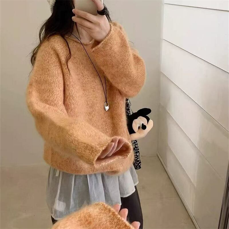 【tops】5色展開ニットトップス Q7158