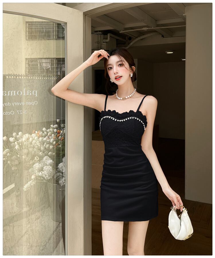 【dress】レース切り替えキャミワンピース　M29991