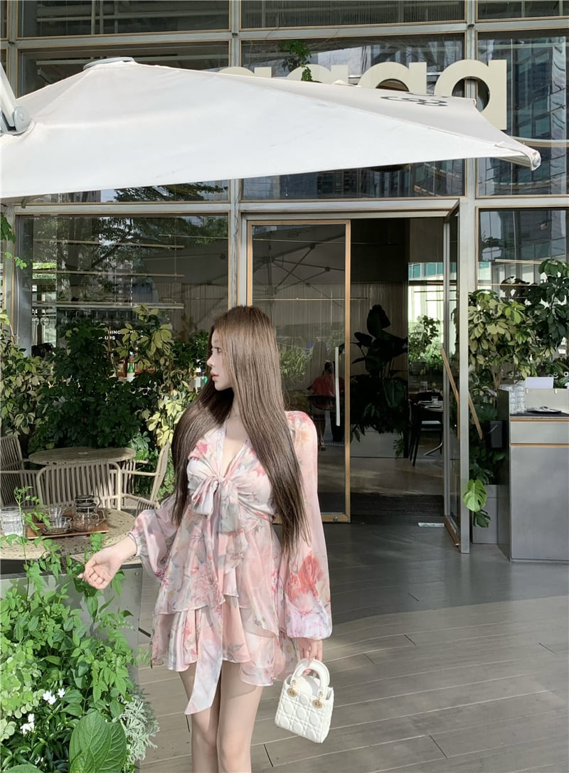 【dress】プリントワンピース　M24841