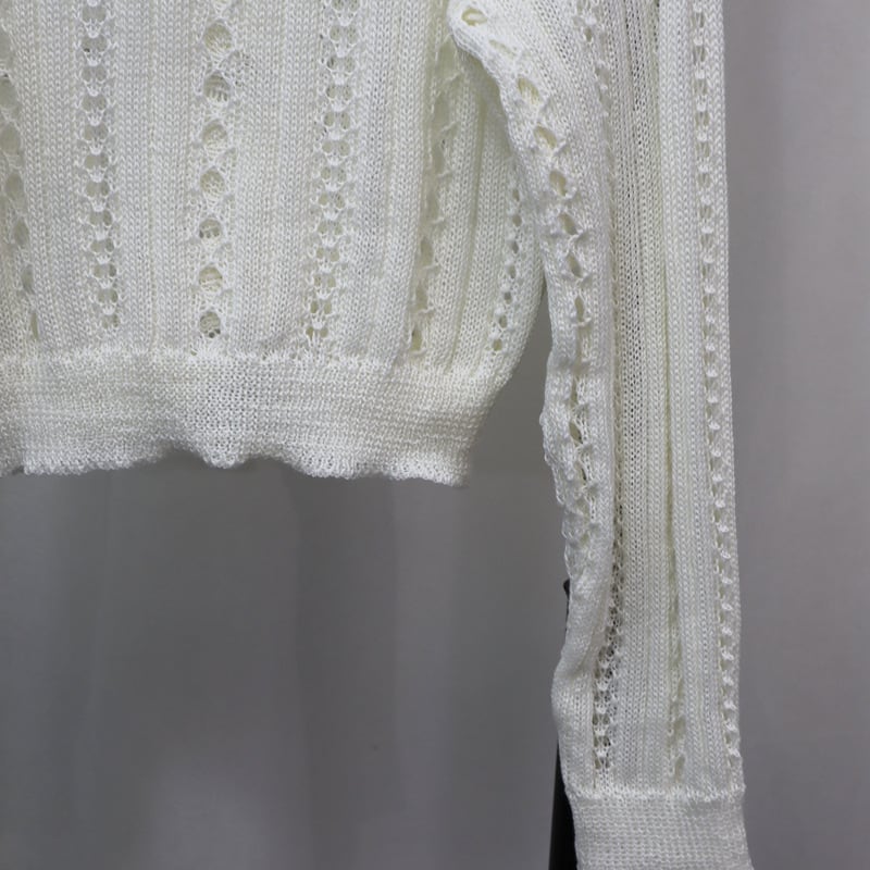 【outer】カットワークニットカーデ　M25765