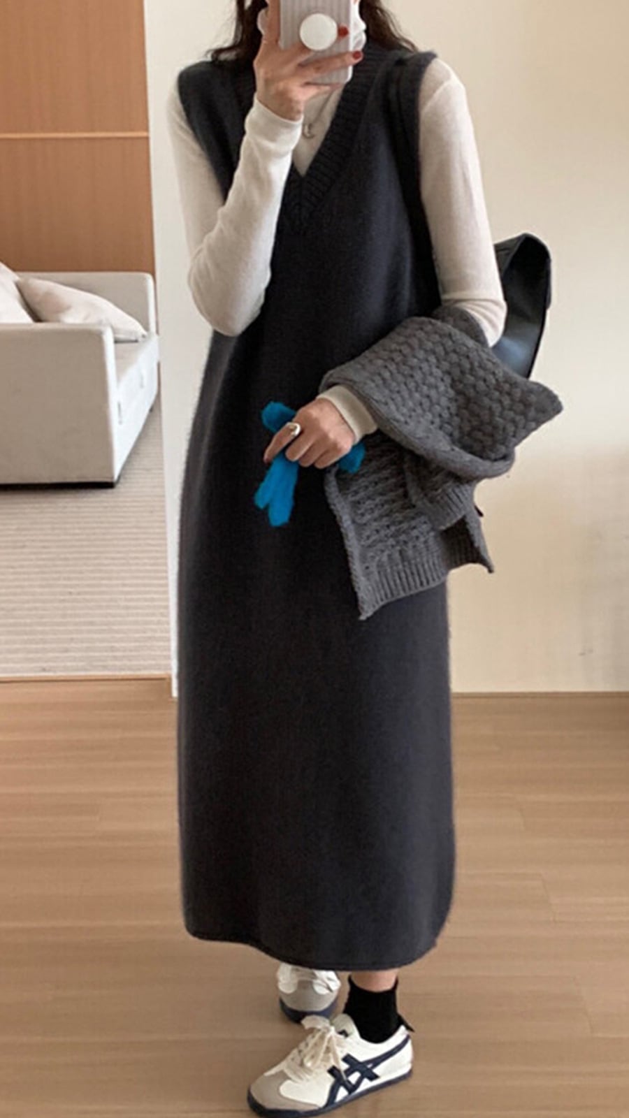 【dress】ニットベストワンピース　M26016