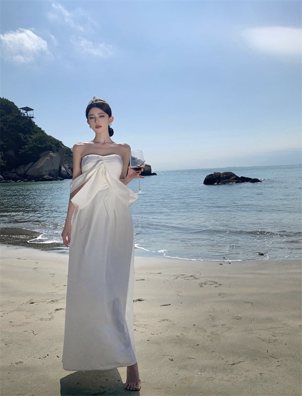 【dress】ベアトップワンピース　M24506