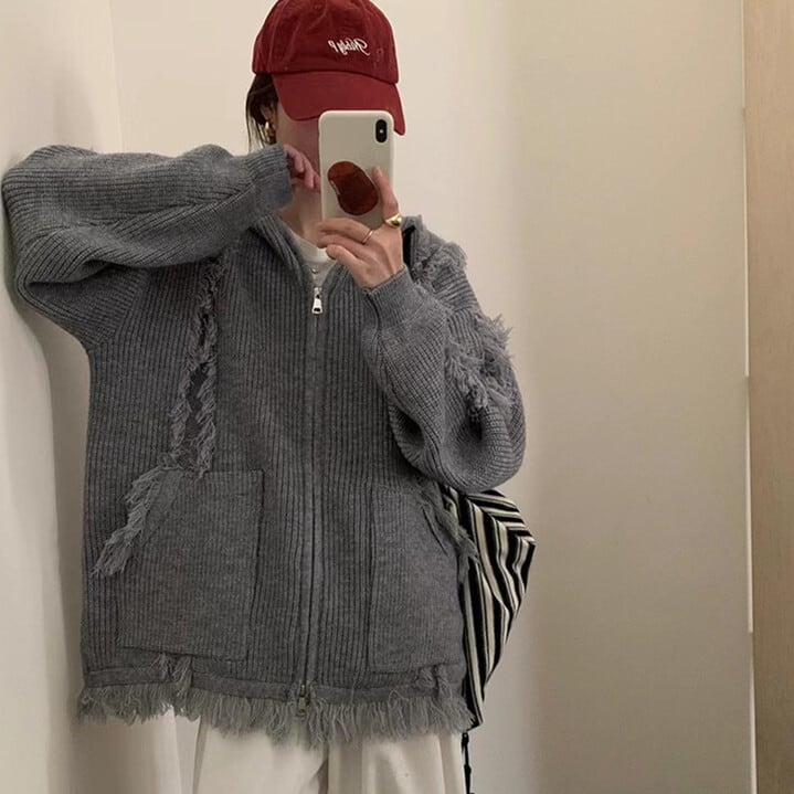 【outer】ニットカーデ　M26203