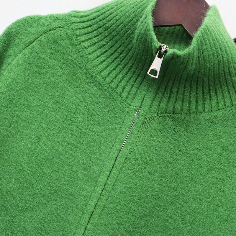 【outer】ファスナーニットカーデ　M27437