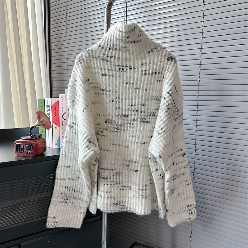 【tops】ハイネックニットセーター　M18882