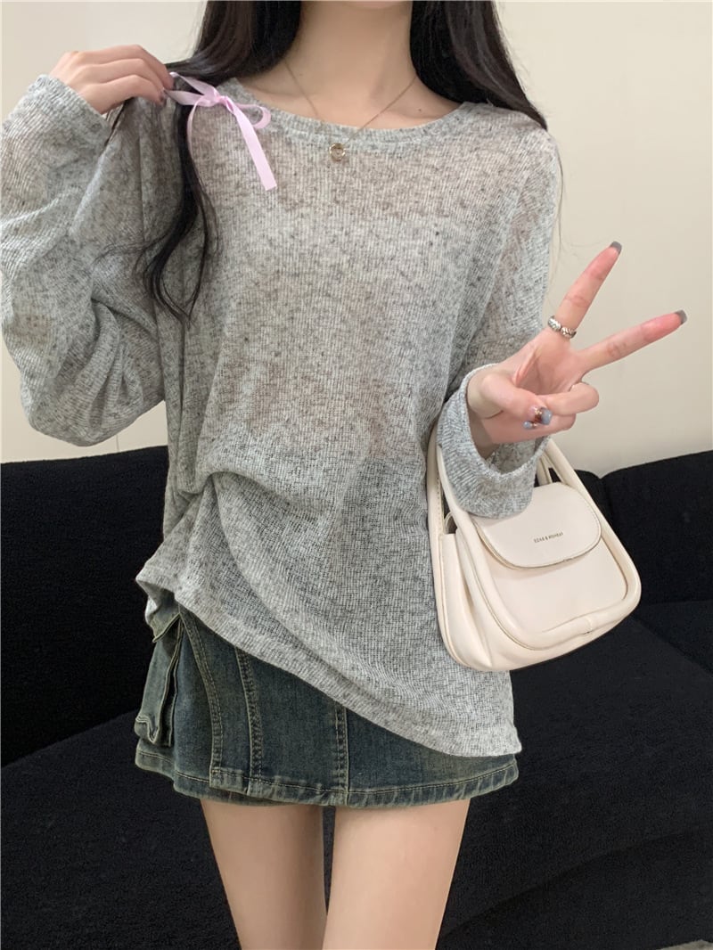 【tops】長袖Tシャツ　M25268