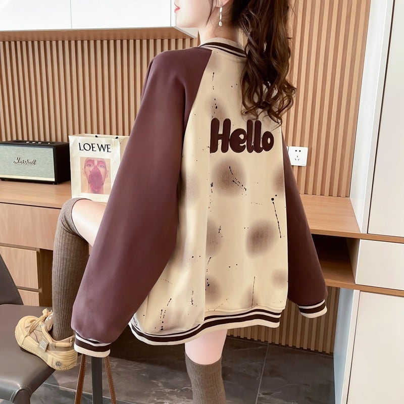 【outer】刺繍裹起毛アウター 　M28553