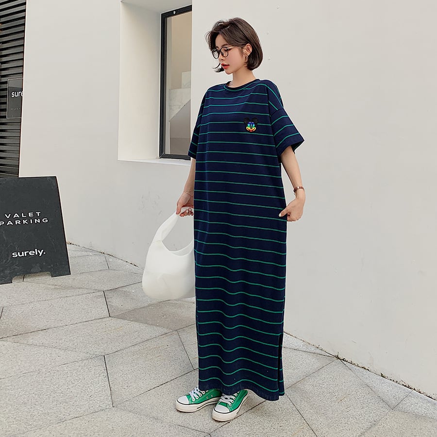 【dress】ボーダー柄ワンピース　M24960