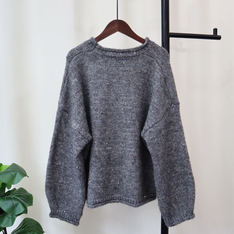 【tops】スパンコールニットセーター　M28590
