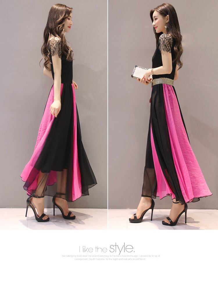 【dress】ファッション気質満点エレガントプリント体型カバー着痩せワンピース G0533