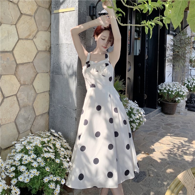 【dress】ドット柄ワンピース　M25285