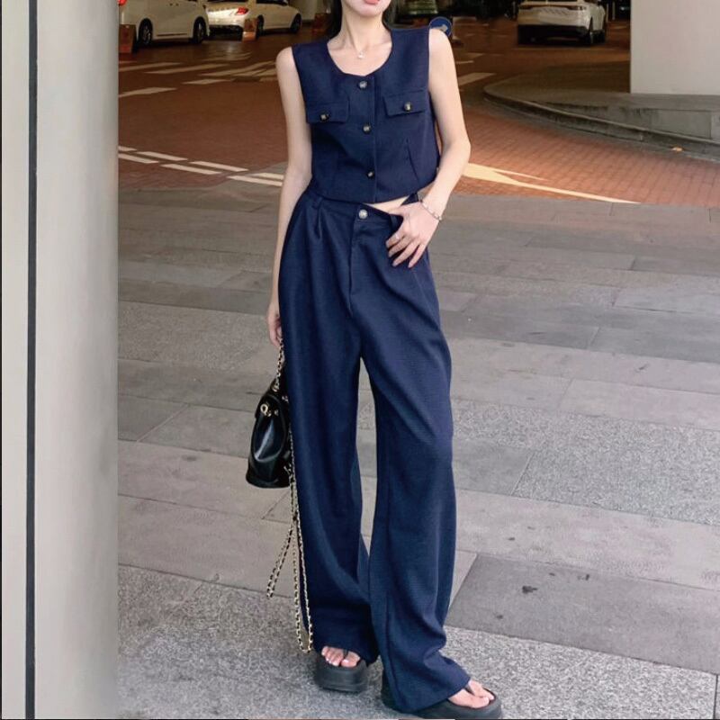 【set】タンクトップ+ガウチョパンツ2点セットF7278