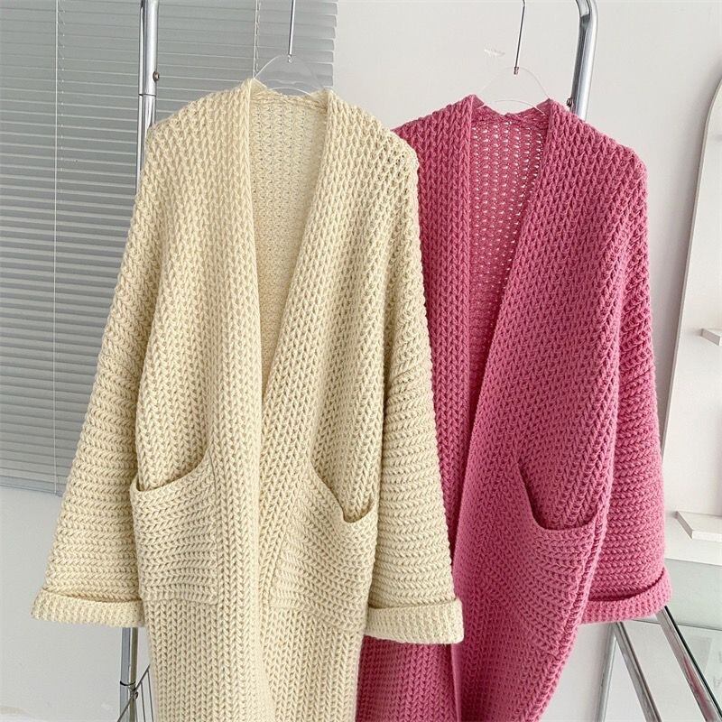 【outer】ロング丈ニットカーデ　M26831