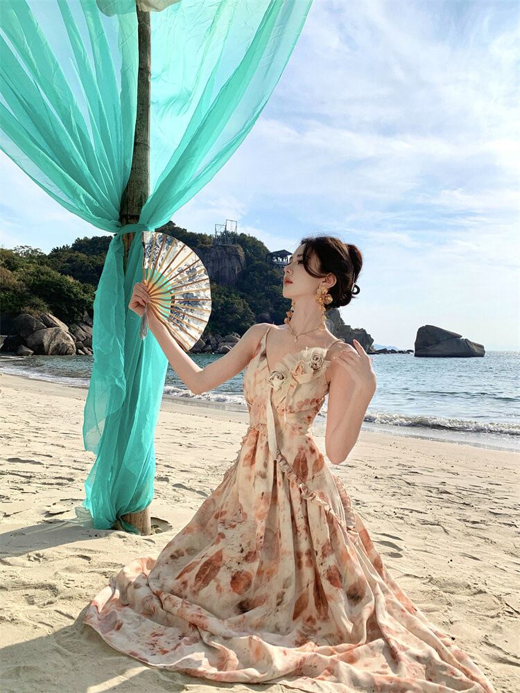 【dress】プリントキャミワンピース　M30178
