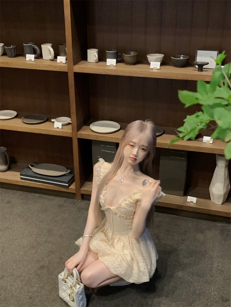 【dress】フリルデートワンピース　M30069