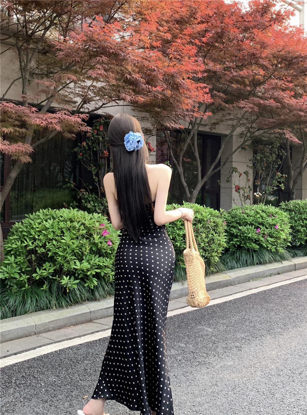 【dress】ドット柄ワンピース　M24123