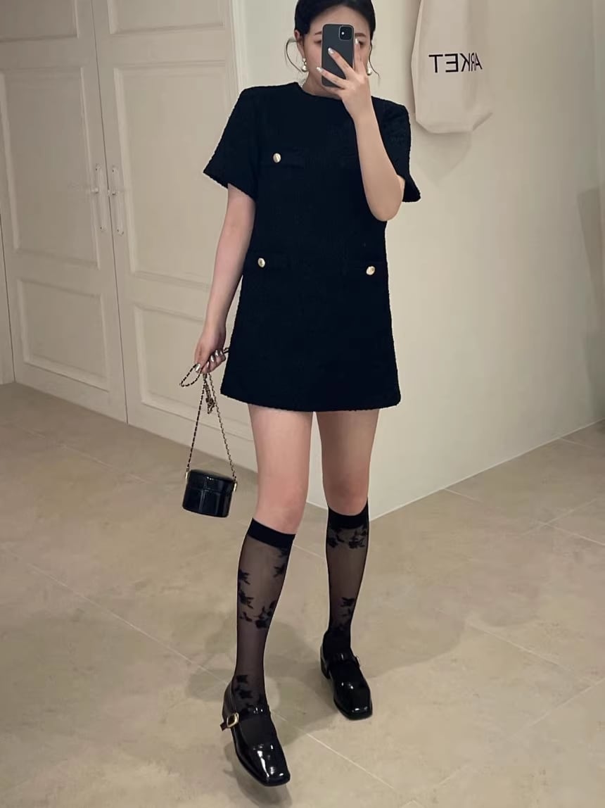 【dress】半袖ゆったりワンピースF7471