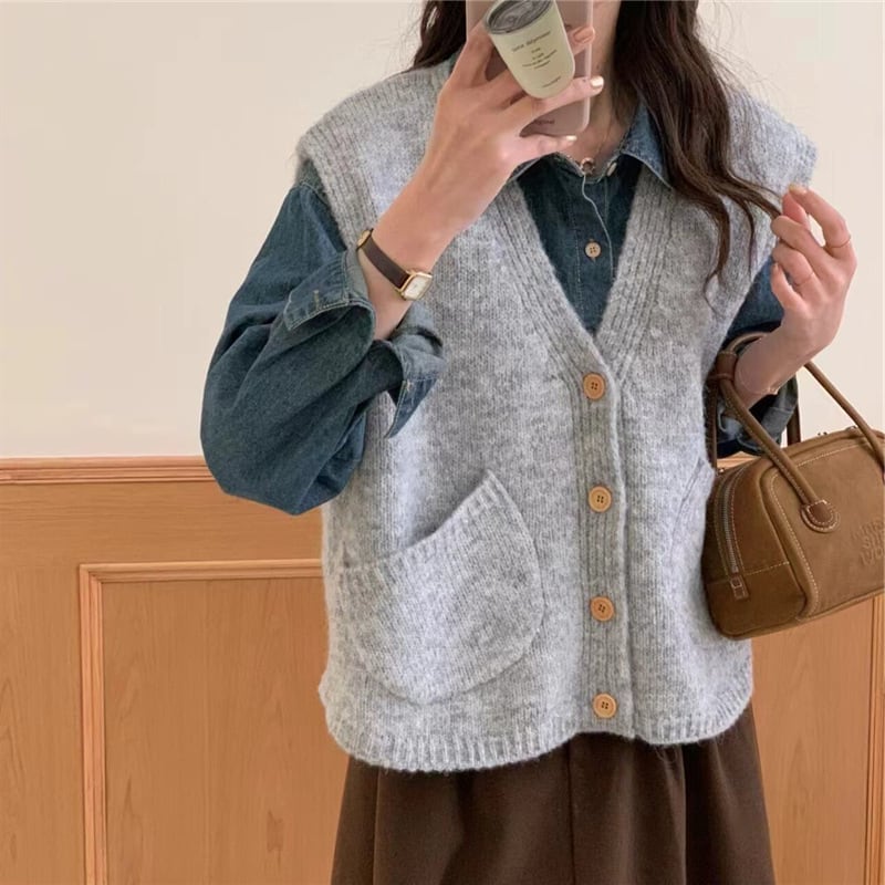 【outer】ニットベスト　M28940