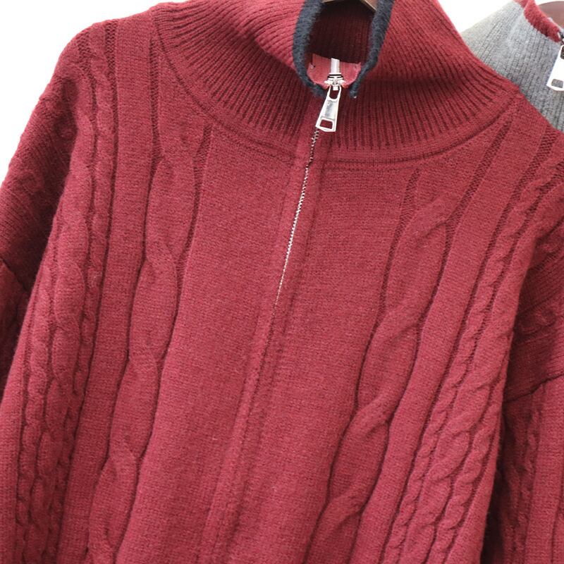 【outer】ファスナーニットカーデ　M27907